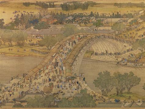 Along the River During the Qingming Festival - A Window into Eleventh-Century Chinese Life!