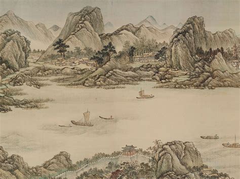 Ten Thousand Li of the Yangtze River: A Brushstroke Symphony in Ink and Wash!