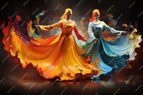 The Dancing Dervish - A Whirlwind of Mystic Emotion and Vibrant Hues!