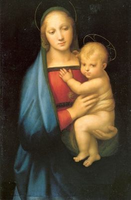 “The Madonna and Child” - An Exquisite Study in Divine Maternal Love and Tender Portraiture!