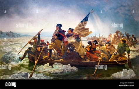 The Washington Crossing the Delaware  a Triumphant Tableau of Patriotic Fervor and Icy Determination!